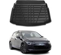 Bac de coffre Bac de coffre pour VW Golf 2019-2025 Caoutchouc inférieur TPE noir