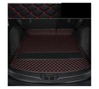 Bac De Coffre De Voiture Tapis Sol Coffre Voiture en Cuir pour 7 Sièges Uniquement Doublure Coffre Tapis Sol Compartiment Chargement pour Skoda pour Kodiaq 2017 2018 2019(Black Red)