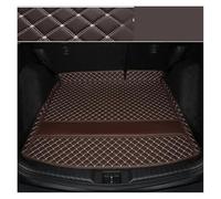 Bac De Coffre De Voiture Tapis Sol Coffre Voiture en Cuir pour 7 Sièges Uniquement Doublure Coffre Tapis Sol Compartiment Chargement pour Skoda pour Kodiaq 2017 2018 2019(Coffee)