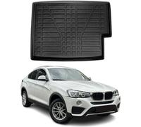Bac de coffre pour BMW X4 F26 2014-2018 Caoutchouc TPE Noir