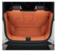 Bac de Coffre pour BYD, pour Dauphin, pour Mini 2025 Tapis Coffre Voiture en Cuir, Couverture Complète, Doublure Chargement, Accessoires Tapis de Coffre(Brown E)