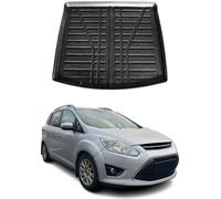 Bac de coffre pour Ford Grand C-Max 2010-2019 7 sièges caoutchouc TPE
