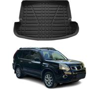 Bac de coffre pour Nissan X-Trail 2014-2021 7 places caoutchouc noir