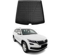 Bac de coffre pour Skoda Kodiaq 2016-2025 Caoutchouc TPE noir