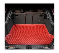 Bac de Coffre Tapis De Coffre 3D pour Volvo XC90 New Energy 7 Places (2016-2025) - Tailles Disponibles : 24, 23, 22, 21, 20, 19, 18, 17 Pouces Tapis Coffre(Red)