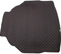 Bac de coffre Tapis de coffre en cuir PU pour Mercedes Classe E W212 Noir Rouge