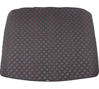 Bac de coffre Tapis de coffre en cuir PU pour VW Tiguan 2016-2025 Noir Rouge