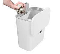 Bac de compost de cuisine - poubelle murale Can avec couvercle | Réparateur de déchets d'économie d'espace | Coubelle de déchets de grand diamètre sans coup de poing | Accessoires de cuisine Rangement