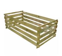 vidaXL Bac de compostage à lattes Bois de pin imprégné 180x90x90 cm 42955