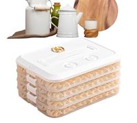 Bac de conservation pour boule de pâte - Polypropylène sans BPA, plateau empilable | Grand récipient de congélateur transparent avec minuterie de fraîcheur, organisateur de garde-manger du