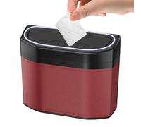 Bac De Déchets Pour La Voiture - Seau De Déchets De Voiture | Bac De Déchet De Voitur De Stockage Avec Lumière Tactile | Conteneur De Déchet Séduré Pour Les Véhicules, Camping-cars, Mini-fourgonnet
