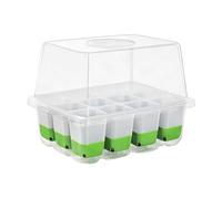 Bac de démarrage de en silicone - Plateau à 12 trous pour le jardinage | Couvercle transparent en polypropylène avec drainage, récipient flexible pour la propagation des , outil de