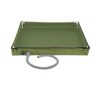 Bac de douche portable, base de camping pliable, design de seau d'eau multifonctionnel, doublure imperméable compacte, bassin à installation rapide pour voyage, camping-car, plage, tente, bain, femme