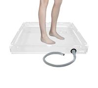 Bac de douche portable - Base de douche pliable compacte antidérapante pour camping-car | Bassin à pieds étanche et drainable pour extérieur et intérieur | Bac de douche pliable pour camping-car