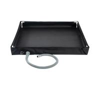 Bac de douche portable - Base dè dòuche pliable | Plancher du bassin, avec tuyau d́e vidange, pľiable, bàssin d'eau plîable pour auvent, camping-car, salle dë bain, voyage, vòyage en voiture
