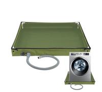 Bac De Douche Portable - Bassin En Tissu Oxford Vert, Renforcée En Tube De Fibre De PVC, Plateau De Camping Pliable | Installation De Salle De Bain Pour Camping-car, Nettoyage Du Sol De Tent