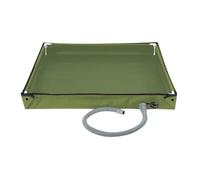 Bac de douche portable - pliable avec tuyau de vidange, plateau de douche compact pour la pêche, le camping en plein air, la salle de bain de camping-car, le voyage, la randonnée, les