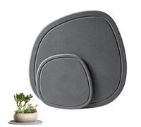 Bac de drainage de l'eau pour pot de fleurs, soucoupe à séchage instantané, terre de diatomée naturelle à séchage instantané, soucoupe multifonctionnelle antidérapante décorative pour comptoir de