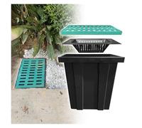Bac de drainage pour une gestion efficace de l'eau, boîte de vidange pluviale pour un drainage rapide, non pré-percé, idéal pour diriger l'eau de surface