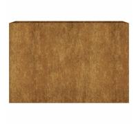 Bac De Jardin Surélevé Avec Cadre Renforcé Et Base Ouverte Acier Corten 120x40x80 Cm