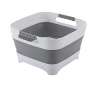 Bac De Lavage Pliable | Bassin Évier De Camping avec Bouchon Vidange | Lavabo Portable pour Vaisselle Et Linge 9L Silicone Alimentaire pour Voyage, Caravane, Cuisine