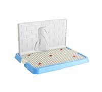 Bac de propreté d'intérieur pour chien avec protection contre les pipi - Mur de simulation, tapis de toilette pour chiots mâles/garçons - Idéal pour les grands chiens - Entraînement efficace et