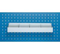 Bac de rangement 456x50x100 mm, divisé
