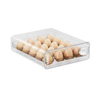 Bac de rangement à œufs pour réfrigérateur - Compartiment de rangement empilable, boîte de rangement pour œufs de réfrigérateur | Organisation du réfrigérateur avec échelle de temps Récipient