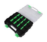 Bac de rangement à vis portable Boîte d ' organisation multi-compartiments pour vis pièce Matériel en plastique Mallette de rangement pour bijoux Mallette à outils en plastique multifonctionnelle