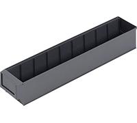 Bac de rangement Alutec 66031 (L x l x H) 500 x 91 x 81 mm gris foncé 1 pc(s)