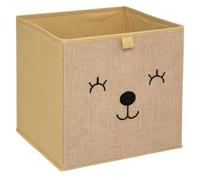 Atmosphera - Bac de rangement enfant motif animal 29x29cm