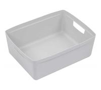 Bac de rangement avec poignées 20 litres - Gris Clair