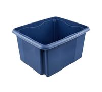 Bac de rangement bleu en plastique 24 litres