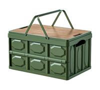 Bac de rangement de camping - Organiseur pliable compact, étui de voyage multifonction | Boîte de surfaces de table avec séparateur de section pour outils de véhicule, accessoires de maison, camping