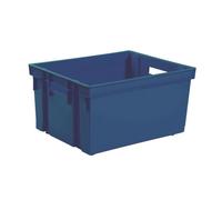 Bac de rangement - EDA PLASTIQUE - 20 L - Robuste - Gris - Emboîtable