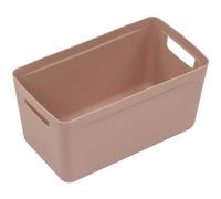 Bac de rangement élégant avec poignées 8 litres - Rose