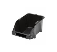 Perel Bac à bec empilable plastique – porte-étiquette, 2 L, noir, 125 x 195 x 90 mm