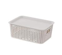 Bac De Rangement Empilable Avec Couvercle Design À Main Respirant Pour Les Vêtements Et L'organisation À Domicile Conteneur Rangement Jouets
