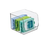 Bac de rangement empilable en plastique recycl InterDesign iDesign - Collection Linus - Transparent