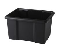 Bac de rangement empilable superposable 45 l noir