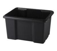 Bac de rangement empilable superposable 45 l noir Noir G