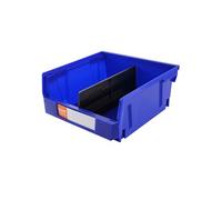 Bac de Rangement Empilable Suspendu Plastique de Garage 6PCS Bleu/Rouge