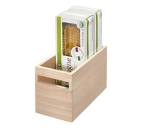 Bac de rangement en bois avec poignées H15,2 cm - OKA Calicosy