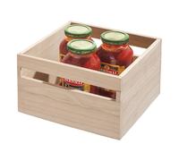 Bac de rangement en bois avec poignées L25,4 cm - OKA Calicosy