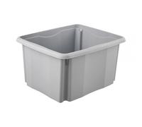 Bac de rangement en plastique 24 litres - Gris Clair