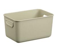 Bac de rangement en plastique élégant Taille S - Beige