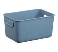 Bac de rangement en plastique élégant Taille S - Bleu