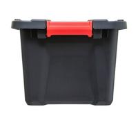 Bac de rangement en plastique noir Store N' Lock 100 L