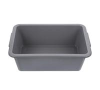 Bac de Rangement en Plastique Rectangulaire, Grosse Capacité | Ustensiles de Table et Bols, Design Multifonction, Usage Maison ou Restaurant, Gris