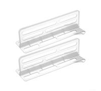 Bac de rangement en plastique transparent 26 x 8 cm | Pour une séparation instantanée, glisse sur les étagères, pas de colle nécessaire, maintient les articles droits